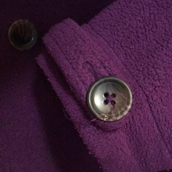 Lands’ End girls fleece peacoat Pea Coat  size 10-12 - Picture 4 of 6